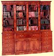 George III Secretaire Breakfront Bookcase