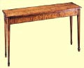 Federal Style Console Table with Spade Feet